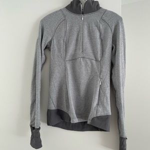 Grey Lululemon quarter zip sweater